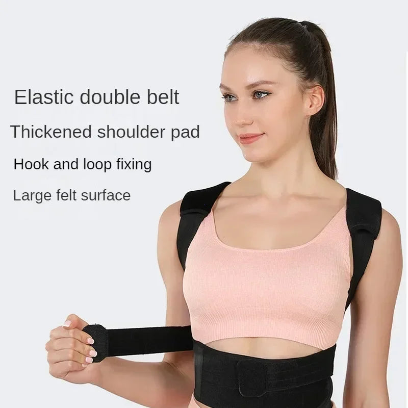 Postureright Upper/Lower Back Support for Scoliosis - Medical Grade Posture Corrector with Chest Strap Full Body Support