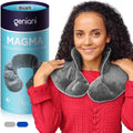 Cooling & Heating Neck Wrap – Microwavable Cordless Heat & Cold Pad with Lavender Aromatherapy for Neck, Shoulders & Muscle Relief (Universal Size, Cloud Gray)